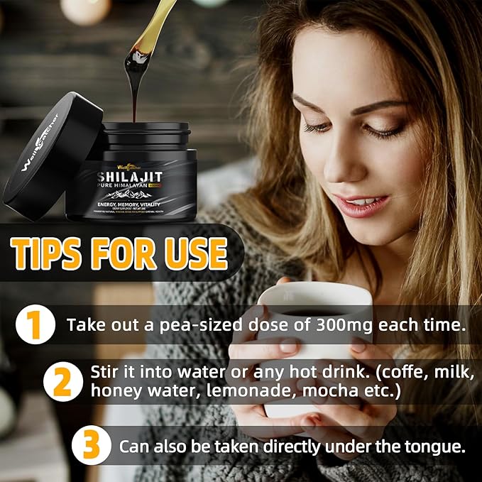 Pure Himalayan Shilajit Resin for Men Women: Natural Organic Shilajit Supplement 600MG Rich in 85+ Trace Minerals 75%+ Fulvic Acid for Energy Immunity Focus Support 50 Servings