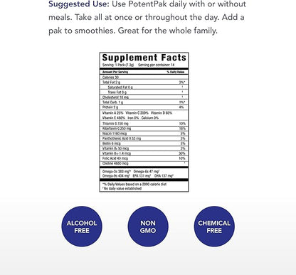 Physician's Strength PotentPak - 14-Day Supply - Whole Food Vitamin Complex with Vitamins A, C, D, E, and B Complex