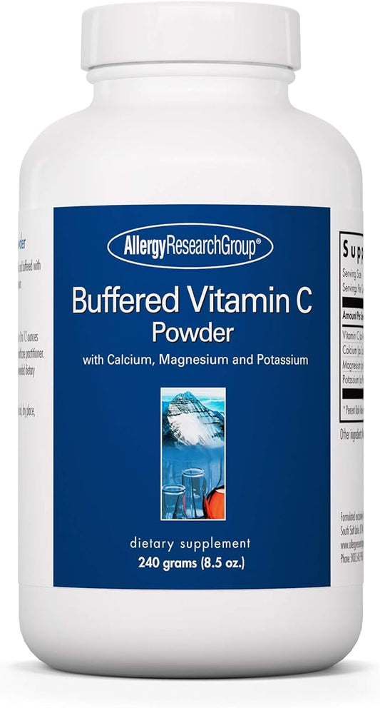 Allergy Research Group - Buffered Vitamin C Powder - Antioxidant, Immune, Calcium/Mag/K - 240 g (8.5 oz)