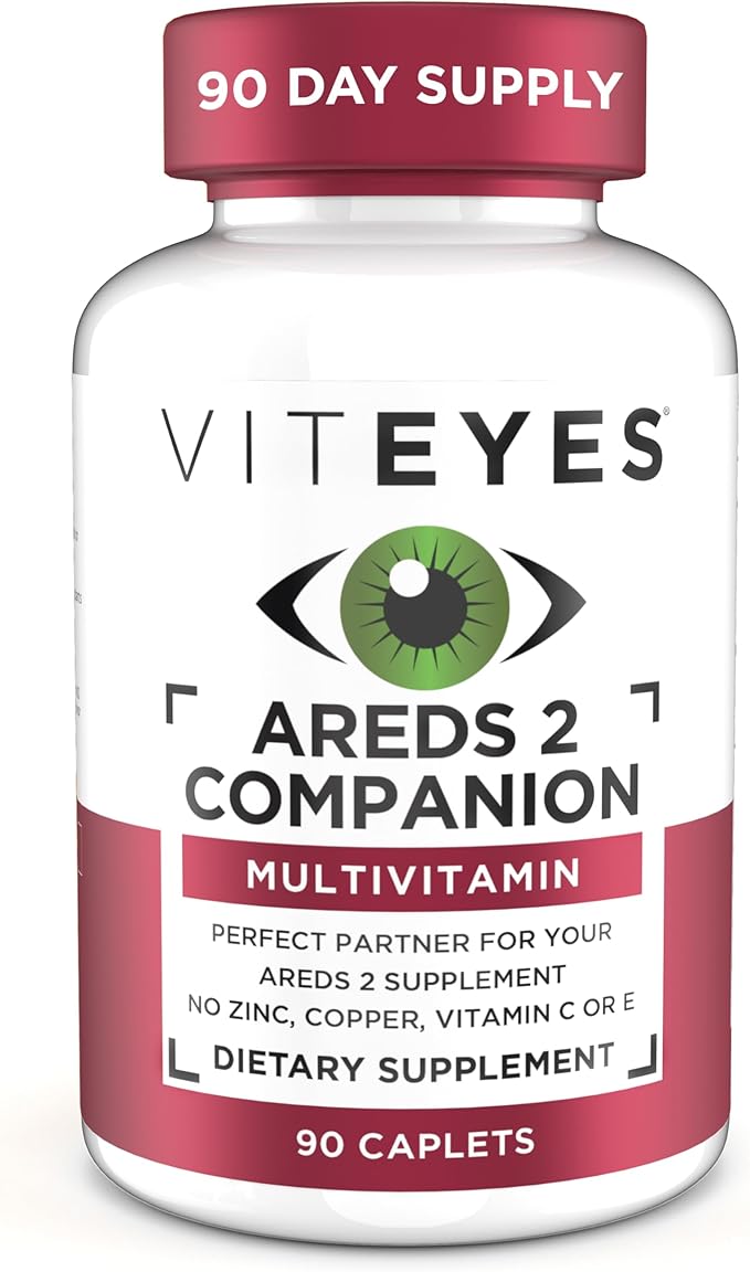 Viteyes Classic AREDS 2 Companion Multivitamin Supplement, Comprehensive Multivitamin Formula for AREDS 2 Users, 90 Capsules