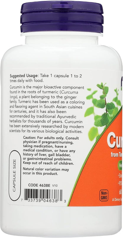 NOW FOODS Curcumin Ext 95% 700mg, 60 CT