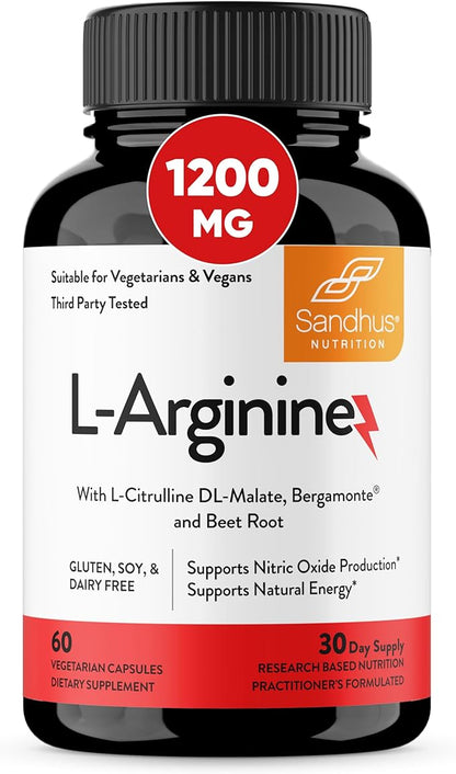 Sandhu's Liver Renew Cleanse & L-Arginine with Nitric Oxide Precursor Capsules | Supports Immune, Digestive Health, Energy and Healthy Circulation