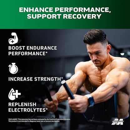 MuscleTech BCAA Powder for Men & Women, Tropical Twist - Amino Acids Nutritional Supplement with Electrolytes for Energy, Muscle Gain & Recovery - Sugar-Free Gym Pre-Workout - 40 Servings