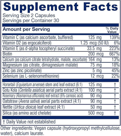 Vitanica Luminous, Hair, Skin and Nail Support, Vegan, 60 Capsules
