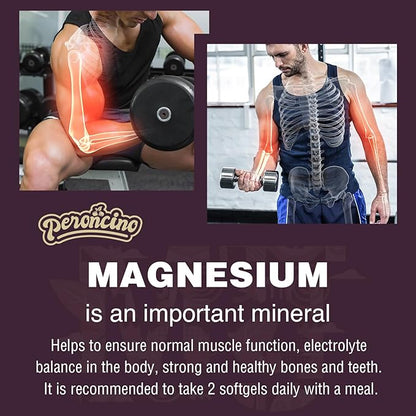 Liposomal Magnesium Complex 2200MG Softgels,Magnesium Threonate, Magnesium Glycinate, Magnesium Citrate, Three-in-one Supplement, Gluten Free, 60 Softgels (120 Count (Pack of 2))