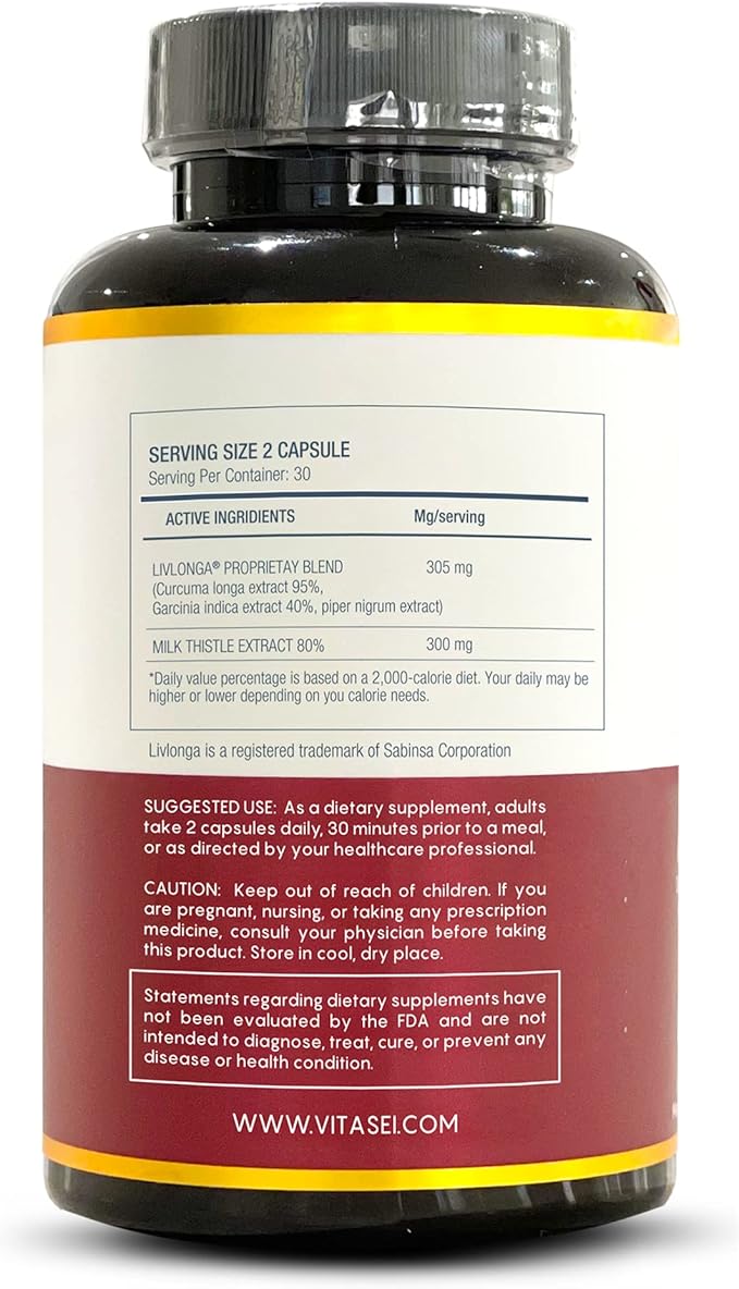 Liver Cleanse Detox & Repair, Liver Complex W/Milk Thistle Extract, Garcinia, Curcumin C3, Support Herbal Dietary Supplement, Detox Formula for Women & Men, 60 Capsule (Pack of 2)