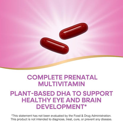 Nature's Way Alive! Complete Premium Prenatal Multivitamin for Women, Healthy Eye and Brain Development*, 60 Vegetarian Softgels