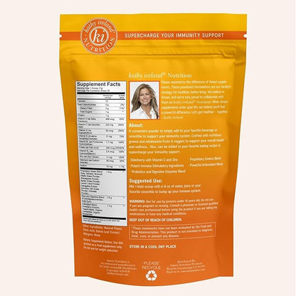 kathy ireland Nutrition Immunity Support Instant Beverage Powder Mix, Mandarin Orange, 7.4 oz