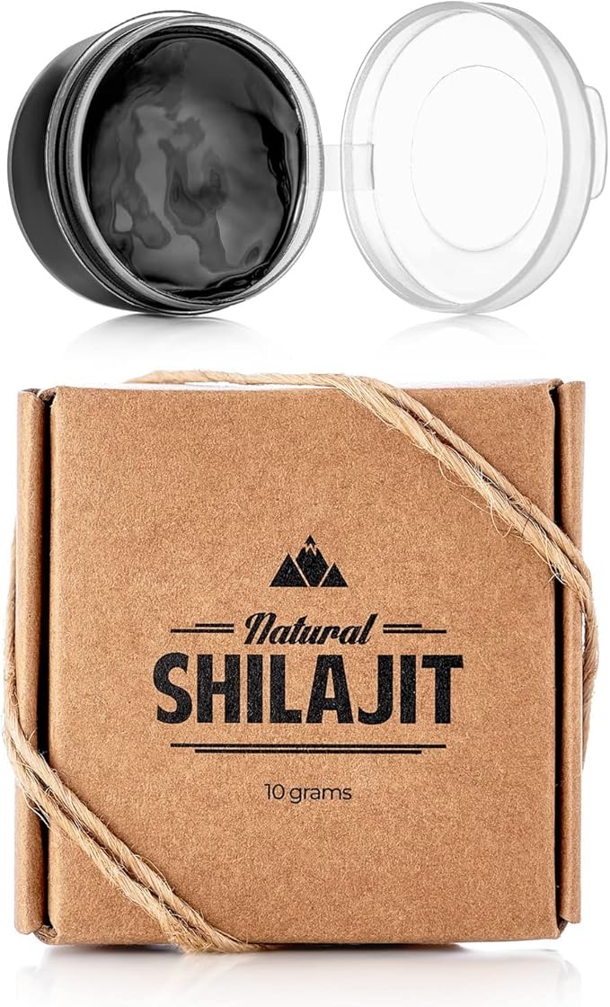 NATURAL SHILAJIT Resin - Shilajit Supplement with Fulvic Acid & Trace Minerals, Plant Based Nutrients for Energy, Immune Support & Vitality - 20 Gram & 10 Gram