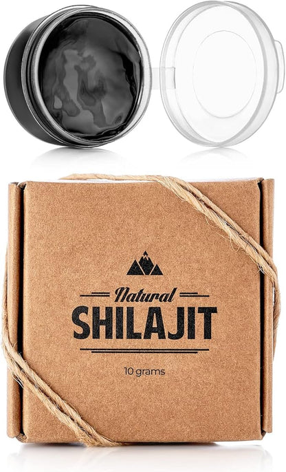NATURAL SHILAJIT Resin - Shilajit Supplement with Fulvic Acid & Trace Minerals, Plant Based Nutrients for Energy, Immune Support & Vitality - 20 Gram & 10 Gram