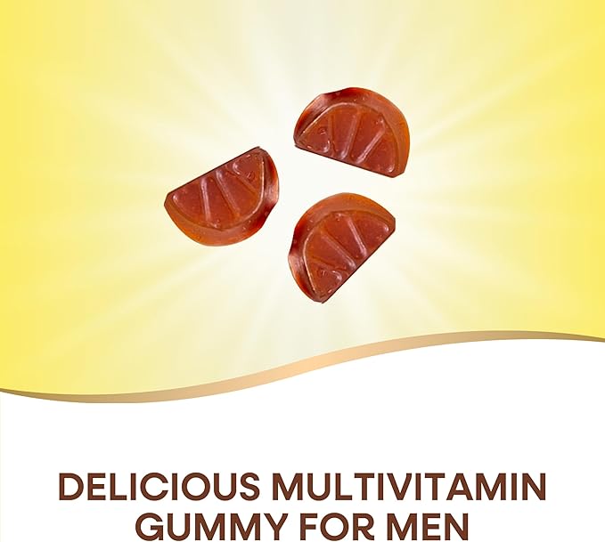 Nature's Way Alive! Men's Premium Gummy Multivitamin, Supports Healthy Heart, Muscle Function*, Full B-Vitamin Complex, Orange, Grape, Cherry Flavored, 75 Gummies (Packaging May Vary)