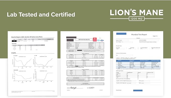 Lions Mane Supplement Capsules with Turkey Tail – Nootropic Brain Fog, Focus, Memory, Nerve Function, & Immune Support Supplement – Non-GMO 1200 Mg Lions Mane Mushroom Supplement, 120 Caps.