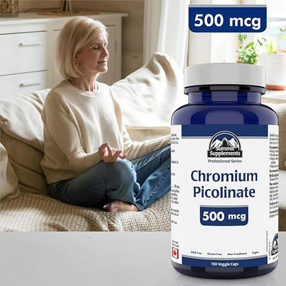 Summit Supplements, Chromium Picolinate 500 Mcg, 150 Veggie Caps, Professional Series