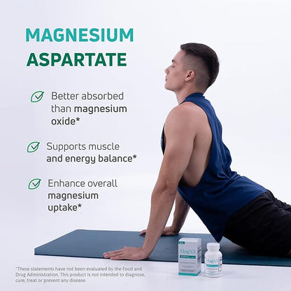 Nutra Mag X3 Triple Magnesium Complex –Super Calm Stress Relief & Cortisol Reducer, Magnesium Aspartate, Citrate & Lactate Formula for Nerve Health & Wellness Best Magnesium Supplement for Women & Men