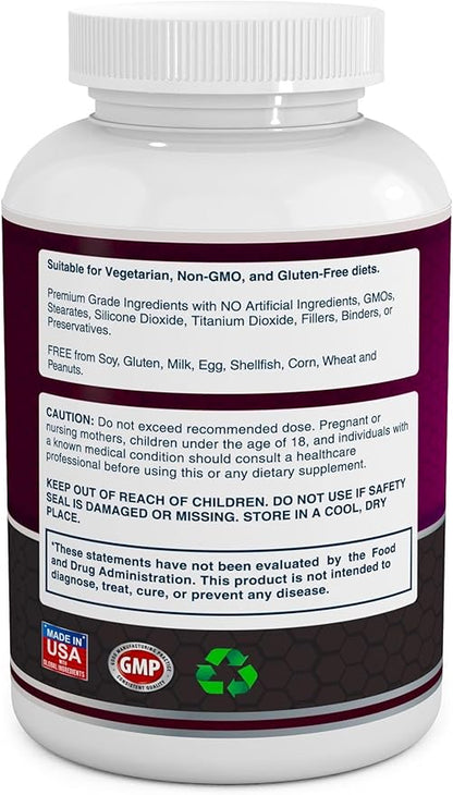 Turmeric Curcumin Complex with Black Pepper Extract - 755mg per Capsule, 180 Veg. Caps - Contains Piperine (for Superior Absorption and Tumeric Bio-Availability) and 95% Standardized Curcuminoids