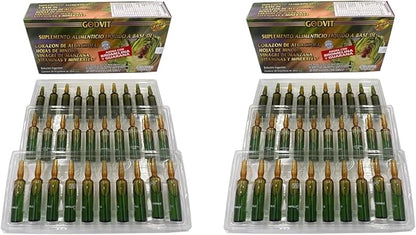 2 Pack de Alcachofivida con 30 Ampollas de Plástico. 60 Unidades de Alcachofivida.10.14 oz.