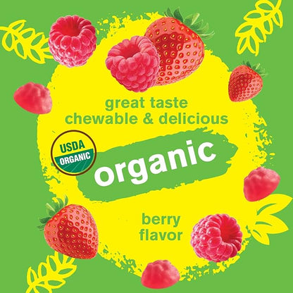 Organic Vitamin D3 2,000 IU (50 mcg) Gummies - Supports Bone, Muscle Strength and Immunity - Non-GMO, Gluten Free - USDA Organic - Natural Flavors - 60 Gummies