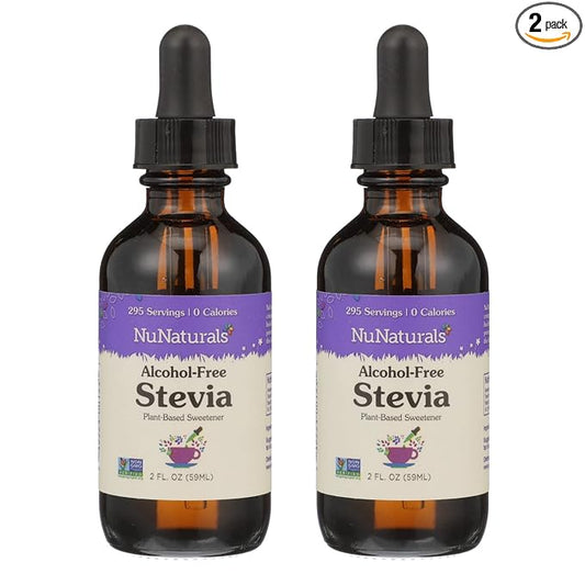 NuNaturals Liquid Stevia, Sugar-Free Sweetener, Plant-Based Sugar Substitute, Zero Calorie, Unflavored