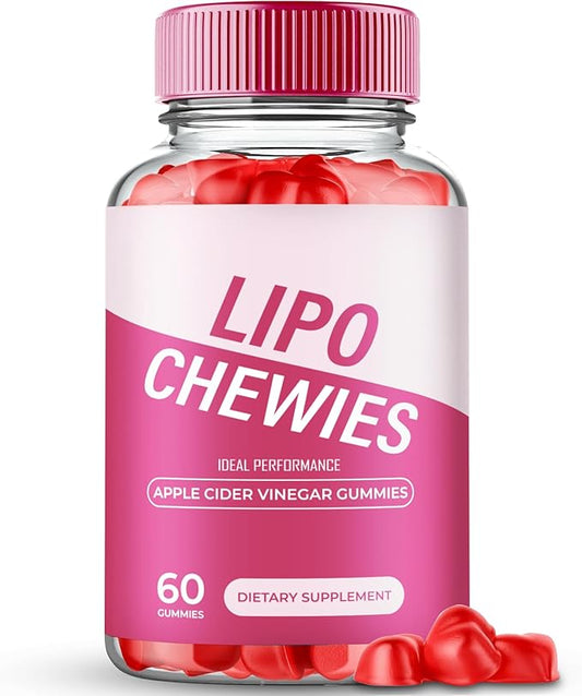 Lipo Chewies Gummies - Advanced Formula Supplement Support, 60 Gummies for 1 Month