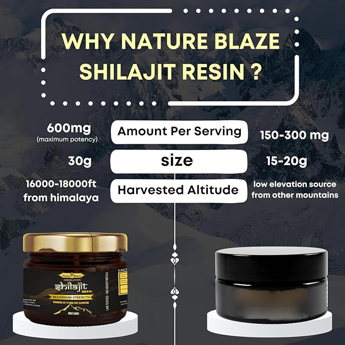 Pure Organic Himalayan Shilajit Resin for Men & Women (30Gm / 1.0 Ounce)