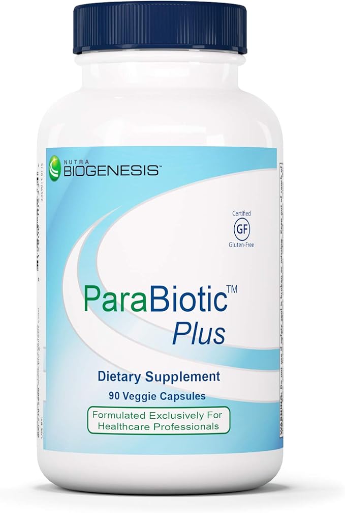 Nutra Biogenesis ParaBiotic Plus - Probiotics for Women & Men, Wormwood, Black Walnut & Neem for Added Support, Microbiome Supplement, Clean, Vegan, Natural - 90 Veggie Capsules