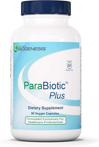 Nutra Biogenesis ParaBiotic Plus - Probiotics for Women & Men, Wormwood, Black Walnut & Neem for Added Support, Microbiome Supplement, Clean, Vegan, Natural - 90 Veggie Capsules