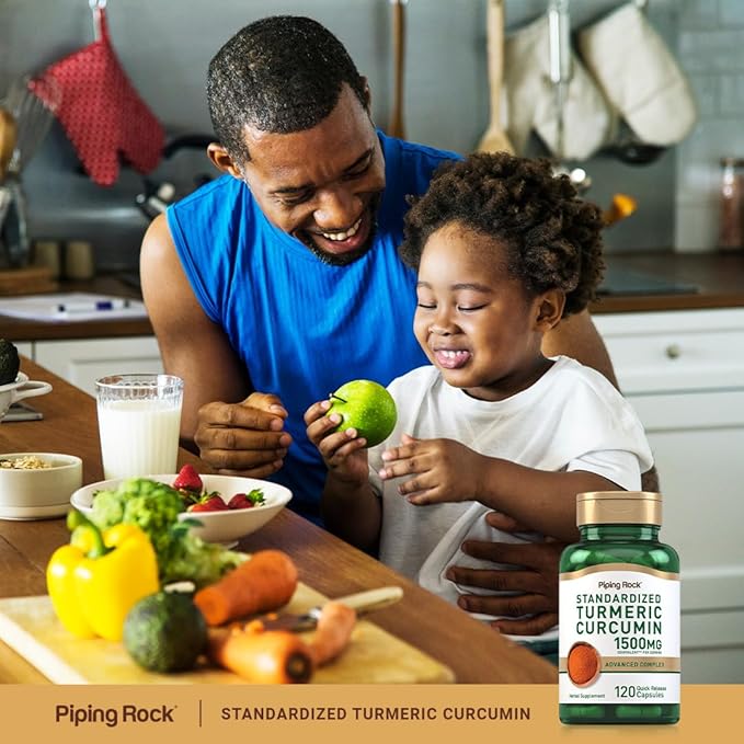 Piping Rock Turmeric Curcumin Complex 1500mg | 120 Capsules | with Black Pepper Extract and Tart Cherry | Advanced Formula Supplement | Non-GMO, Gluten Free