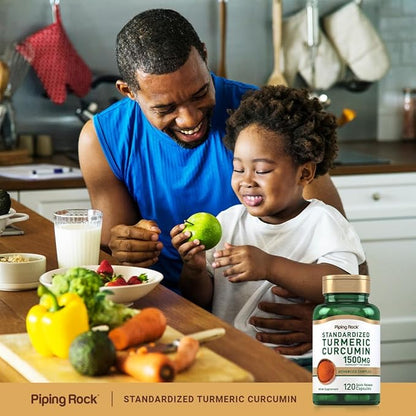 Piping Rock Turmeric Curcumin Complex 1500mg | 120 Capsules | with Black Pepper Extract and Tart Cherry | Advanced Formula Supplement | Non-GMO, Gluten Free