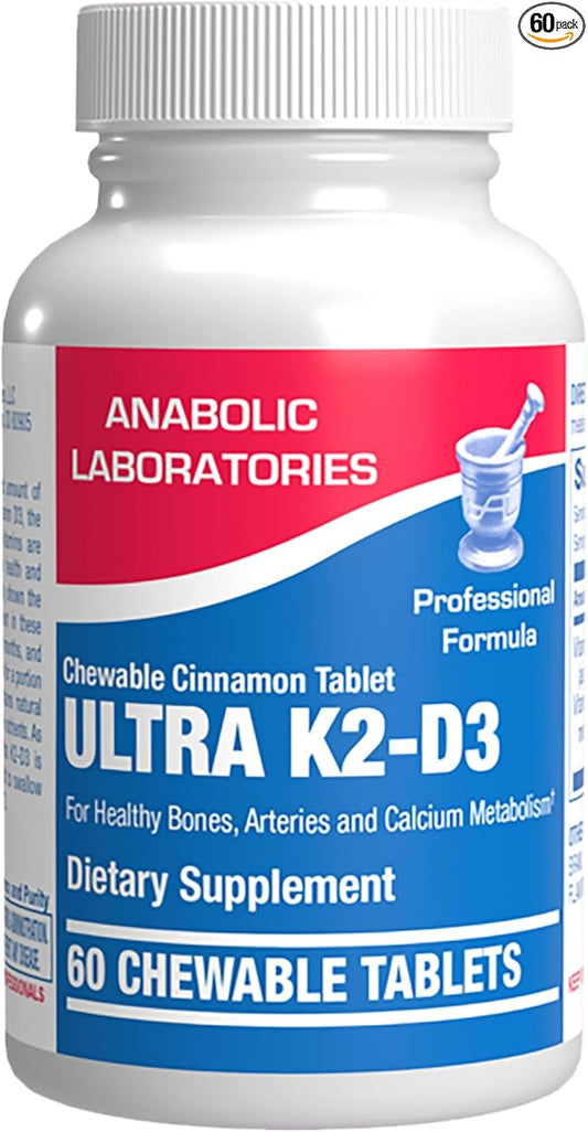 Chewable Vitamin D and K2 Supplement - Clinical D3 K2 2000IU for Bone Teeth Mood and Immune Support Plus Calcium Absorption - Vegetarian Vitamin D Chewable Cinnamon Flavor (60 Day Supply)