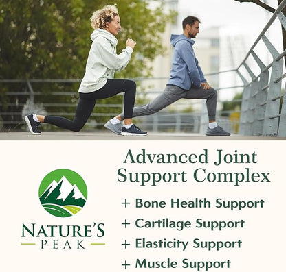 Glucosamine Chondroitin MSM Complex – Joint Supplement with Turmeric, Boswellia & Quercetin – Advanced Formula for Knee, Back, Hand & Hip Discomfort – Mobility & Flexibility Support – 60 Capsules
