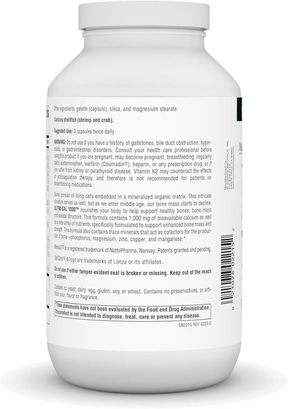 Source Naturals Ultra-Cal 1000, Comprehensive Bone Health* - 240 Capsules