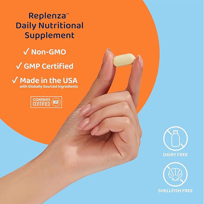 Daily GLP-1 Nutritional Support Supplement, Essential Vitamins and Minerals, Support for Gut Health, Stress and Cellular Energy – 60 Tablets