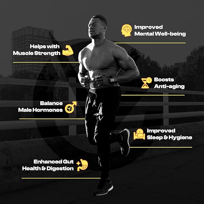 Multivitamins for Men - All in One Pack for Energy and Focus, Mens Vitamins for Mental Performance and Health, Packed with Tongkat Ali, Shilijit, Vitamin C, B3, B1, A, B12, 30 Pk