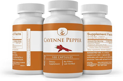 Pure Original Ingredients Cayenne Pepper, (100 Capsules) Always Pure, No Additives Or Fillers, Lab Verified