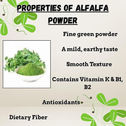 Alfalfa Powder 2lb Superfood Green Powder 2 Pound | Gluten Free Non-GMO Vegan (32 Ounces) [Packaging May Vary]