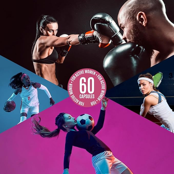 MULTIVITAMIN for Active Women, 60 Capsules, Multivitamin & Multi-Mineral Supplement for Women, Helps Support Energy Levels, Focus, Concentration & Immune Health