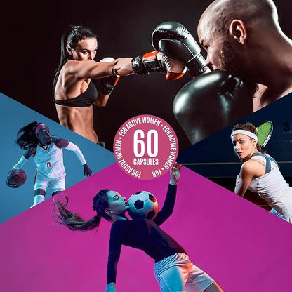 MULTIVITAMIN for Active Women, 60 Capsules, Multivitamin & Multi-Mineral Supplement for Women, Helps Support Energy Levels, Focus, Concentration & Immune Health