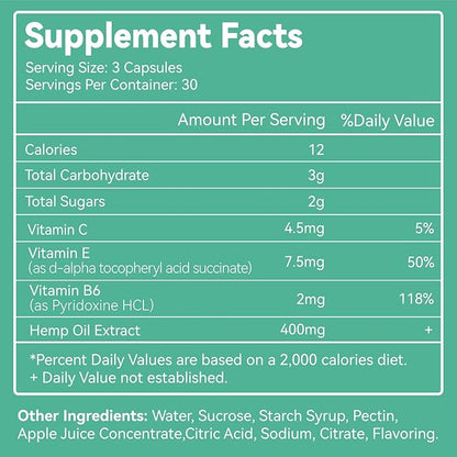 2 Pack Hemp Gummies, 1,500,000 Extra Strengthen Organic Hemp Gummies, Hemp Supplement Gummy with Hemp Oil Extract, 120 Gummies