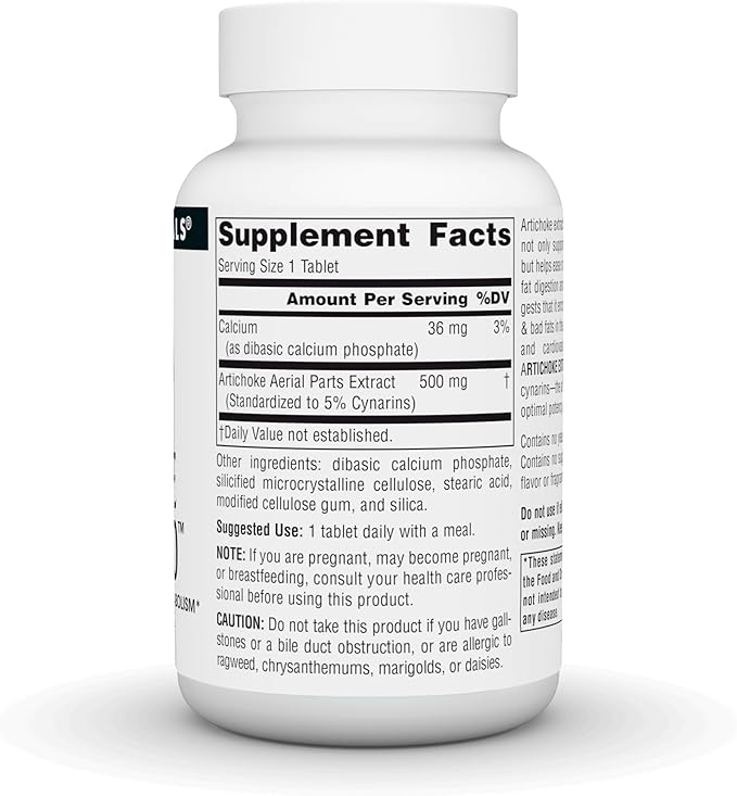 Source Naturals Artichoke Extract 500mg, 90 Tablets