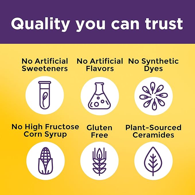 Nature Made Skin Hydration Gummies Plus Plant-Sourced Ceramides, Support Healthy Skin As You Age, with Biotin & Vitamin C, 50 Gummies, 25 Day Supply