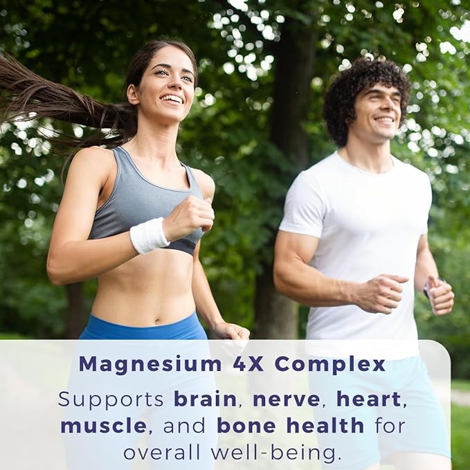 Magnesium Complex Supplement 300mg 90 Capsules and Womens Multivitamins 23 Essential Nutrients 60 Tablets