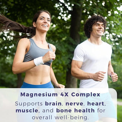 Magnesium Complex Supplement 300mg 90 Capsules and Womens Multivitamins 23 Essential Nutrients 60 Tablets