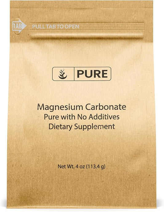 Pure Original Ingredients Magnesium Carbonate (4oz) Magnesium Supplement, Non-GMO, Multi-Purpose