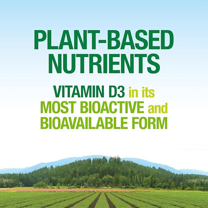 Natural Factors Whole Earth & Sea Vitamin D3 125mcg (5,000 IU), Vegan Bioenhanced, 60 Vegetarian Capsules