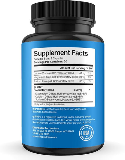 Keto BHB Exogenous Ketones for Men & Women – Keto Pills for Mental Clarity & Focus -GLP-1 Support - Keto Burn - Keto Supplements Carb-Free Energy for Muscle & Ketosis Support