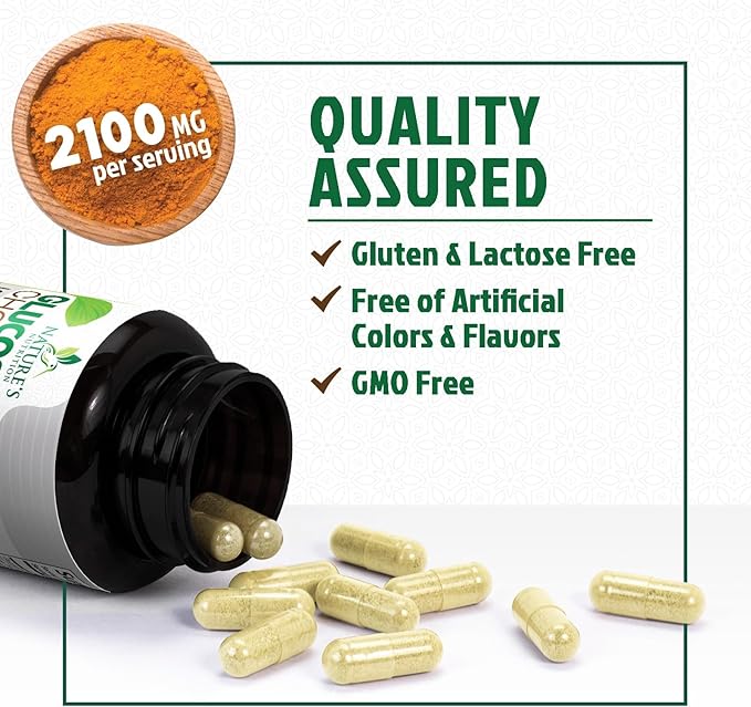 Glucosamine Chondroitin MSM 2100mg Complex - Joint Support Supplement Turmeric & Boswellia, Triple Strength Glucosamine Capsules - Support for Joint Mobility with Quercetin Bromelain - 180 Capsules