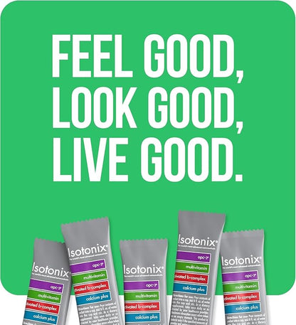 Isotonix Daily Essentials Packets – Antioxidant Supplements with OPC-3, Multivitamin, B-Complex & Calcium Plus – Gluten-Free, Non-GMO, Fast Absorption Vitamins for Energy, Immunity, and Bone Health