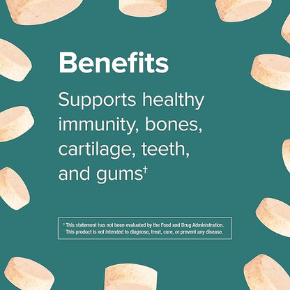 Webber Naturals Vitamin C+D3, 200 Chewable Orange Tablets, 1000 mg of Vitamin C with 1000 IU of Vitamin D3 Per Serving, Bones, Teeth, Immune and Antioxidant Support, Non GMO, Dairy & Gluten Free