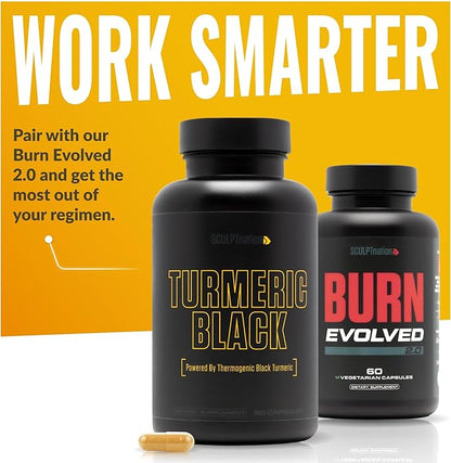 Sculpt Nation by V Shred Powerful Turmeric Supplement - Turmeric Curcumin with Black Pepper & Patented Ingredients for Joint Health - 60-Day Supply