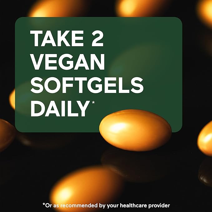 Smarter Nutrition Vegan Vitamin D3 5000 IU + Vitamin K2 1100 mcg with Organic Coconut & Olive Oil - D3 K2 Supplement for Immune Support & Bone Health in a Vegan Softgels - 360 Count [180 Day Supply]